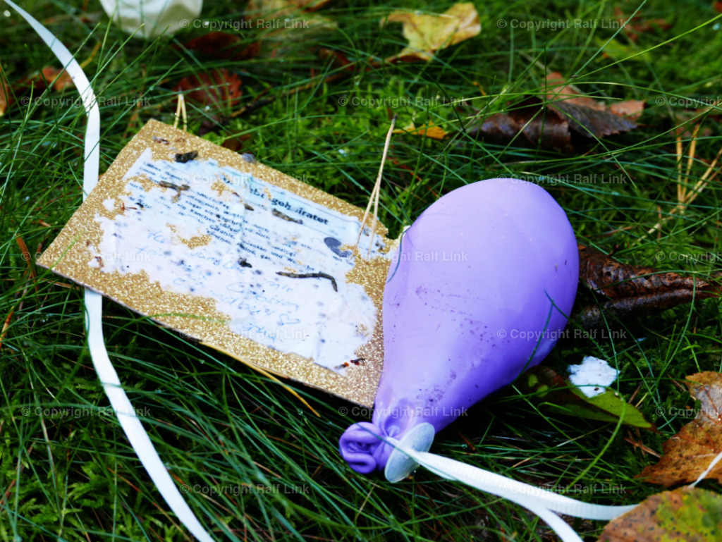 Hochzeits_Wunschballon | Leerer Luftballon mit Wunschkarte