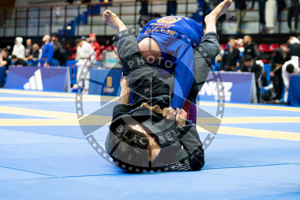 20240124PBB00086 | Fighters compete during the second day of the IBJJF European Championship in Paris, France, on January 24, 2024.