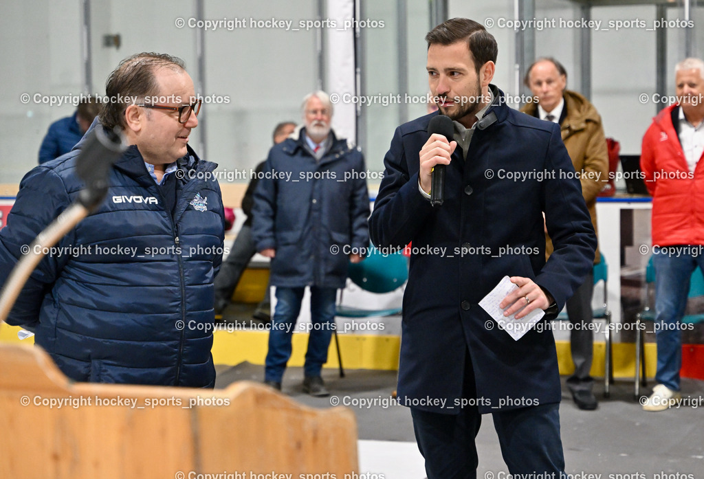 ESC Soccerzone Steindorf 50 Jahr Feier 26.2.2023 | Sportlicher Leiter ESC Steindorf Armin Rac, Landtagsabgeordneter Kärnten Sebastian Schuschnig