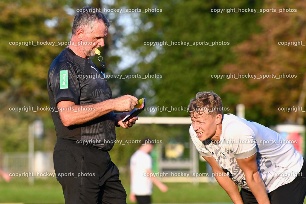 SC Magdalen vs. ATUS Nötsch 13.8.2023 | Kraschl Johann Referee, Gelbe Karte, #13 Franz Rocil