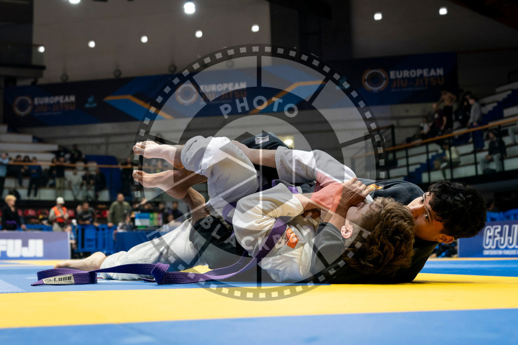 20240123PBB00388 | Fighters compete during the second day of the IBJJF European Championship in Paris, France, on January 23, 2024.