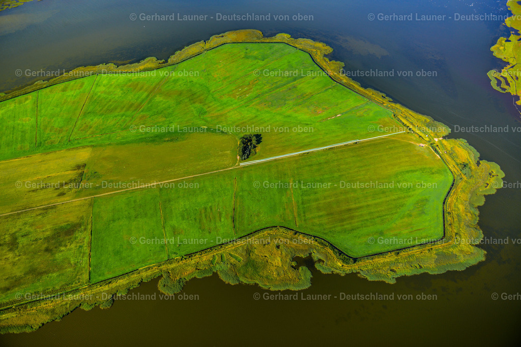 3638193 | Nationalpark Vorpommersche Boddenlandschaft, PRUCHTEN 25.08.2016 Halbinsel mit Landzugang und Uferbereich Oie Kirr in Pruchten an der Ostseeküste im Bundesland Mecklenburg-Vorpommern, Deutschland. // Peninsula with land access and shore area Oie Kirr in Pruchten at the baltic coast in the state Mecklenburg - Western Pomerania, Germany. Foto: Gerhard Launer