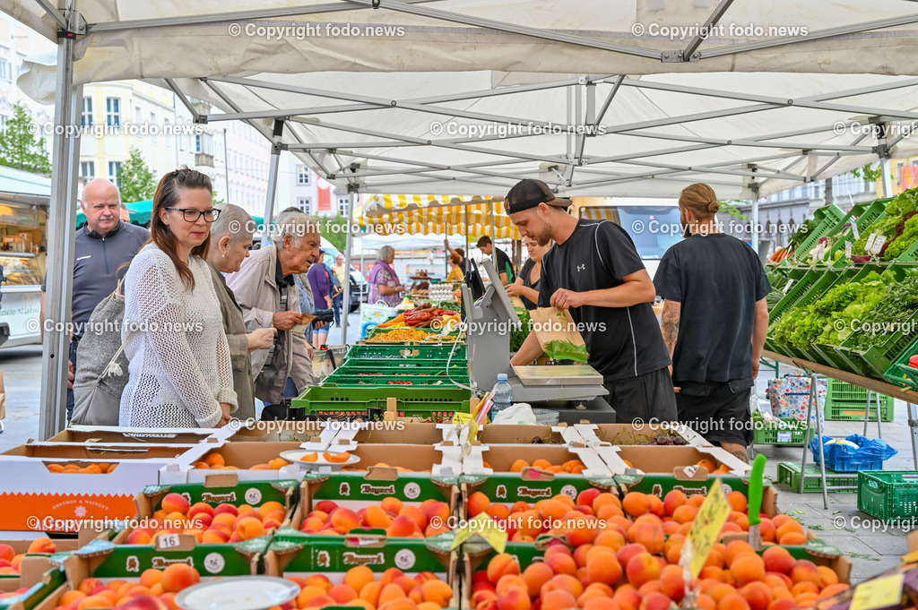 Linzer Genussmaerkte_ Markt am Hauptplatz Linz_ 21.07.2023-10 | 21.07.2023, Linz, AUT, Linzer Genussmaerkte, im Bild Markt am Hauptplatz Linz