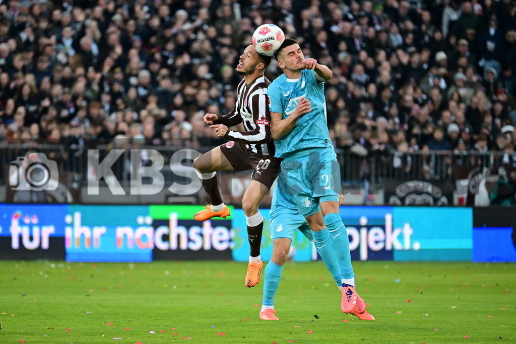 KBS Picture_FCStPauli-Hoffenheim_004 | v.l. Pereira Lage Mathias (St.Pauli) , Hajdari Albian (TSG Hoffenheim) ,Sportplatz :  Millerntor Stadion, - Realisiert mit Pictrs.com
