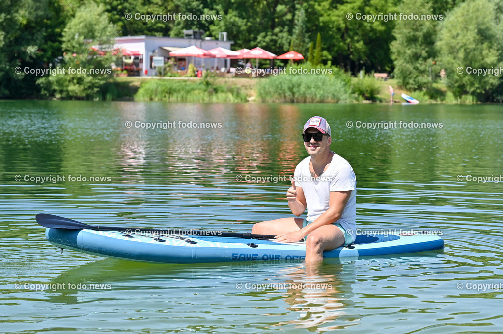 Pichlingersee_ Lebensretter Slobodan Grabovac_ 23.07.2023-5 | 23.07.2023, Pichlingersee, AUT, Lebensretter, im Bild Slobodan Grabovac (29, Asten) 