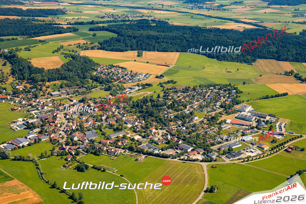 Das Luftbild zeigt : Marktlustenau Kreßberg - Die Luftaufnahme wurde 2024 vom UL-Flugzeug aus erstellt ( keine Drohne ) - Hochauflösende Luftaufnahme - Für grossformatige Ausdrucke geeignet. Die Geschenkidee !Mit Lizenz und Bildrechte bestellbar