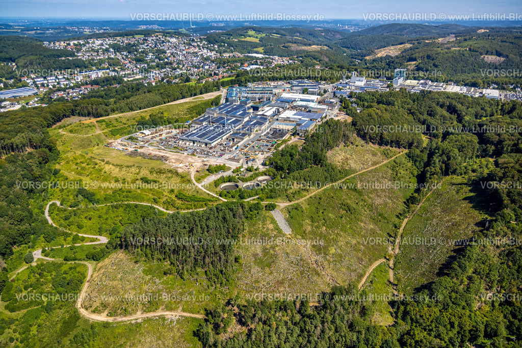 Ennepetal230801047 | Luftbild, Dorma Siegfried Jacob Metallwerke GmbH mit Solardach, Voerde, Ennepetal, Ruhrgebiet, Nordrhein-Westfalen, Deutschland