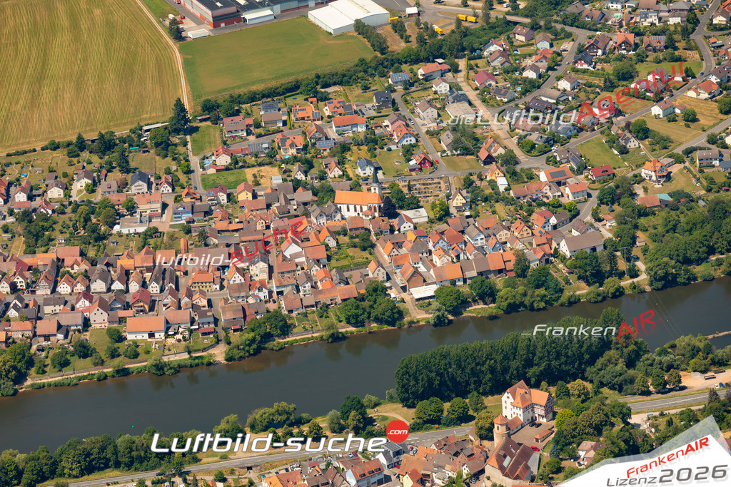 Das Luftbild zeigt : Trennfeld Triefenstein - Die Luftaufnahme wurde 2023 vom UL-Flugzeug aus erstellt ( keine Drohne ) - Hochauflösende Luftaufnahme - Für grossformatige Ausdrucke geeignet. Die Geschenkidee !Mit Lizenz und Bildrechte bestellbar