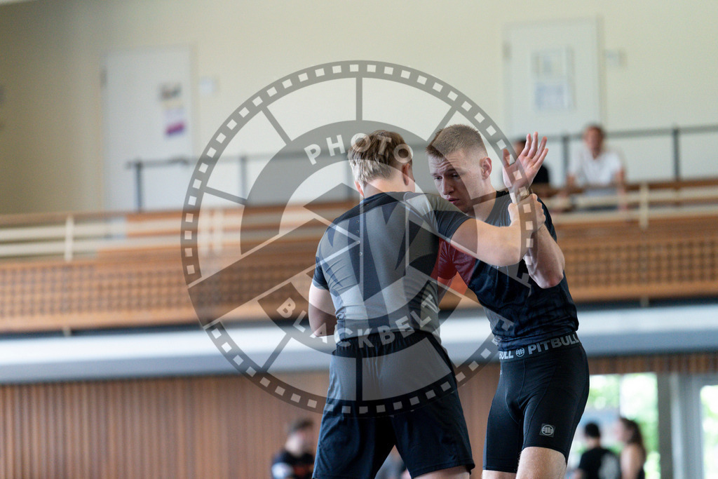 20240608PBB03184 | Fighters compete during the ILLCS VII summer edition luta livre competition in Hannover, Germany, on June 8, 2024.