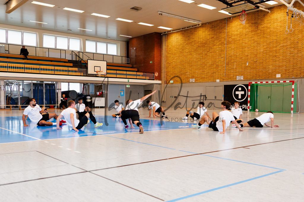 Futsal-Bundesliga, Saison 2025/2026, 2. Spieltag: SC Preußen Münster - FC Liria Futsal Berlin | Futsal-Bundesliga, Saison 2025/2026, 2. Spieltag, SC Preußen Münster empfängt FC Liria Berlin in der Universitäts-Sporthalle in Münster. Foto: sportfotografie.ms | Markus Paletta - Realisiert mit Pictrs.com