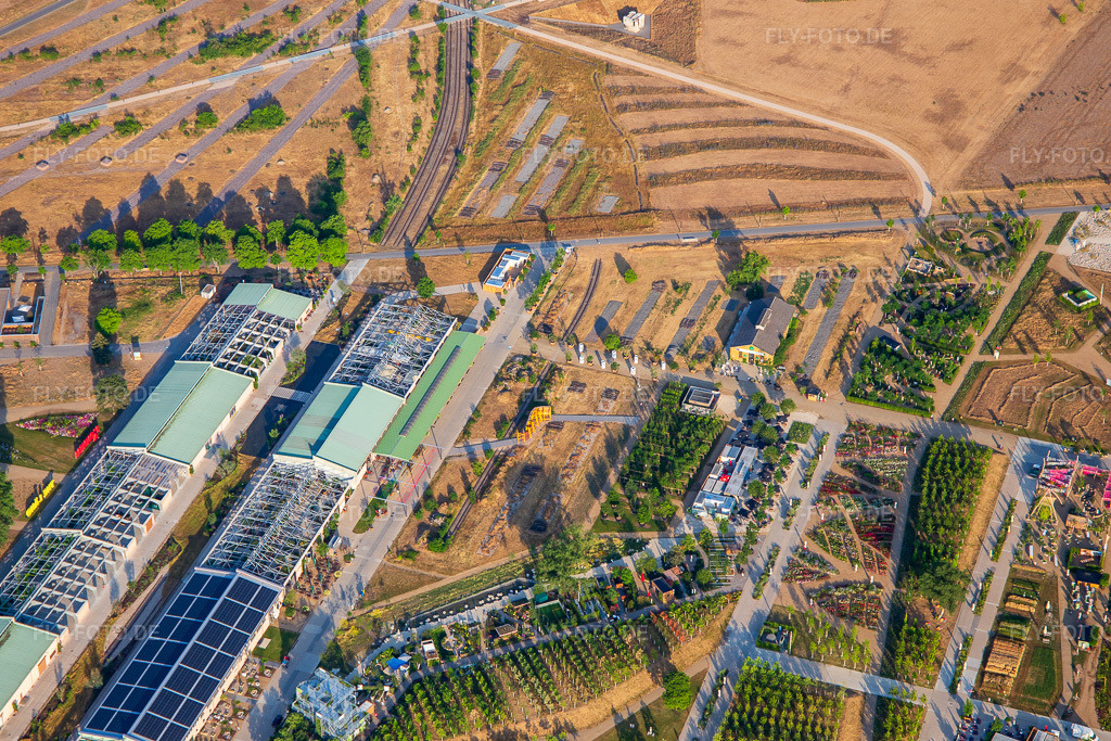 Luftbild: i-Punkt GRÜN im EXPERIMENTIERFELD im Spinelli-Park der Bundesgartenschau Mannheim BUGA 2023 https://www.buga23.de/ im Ortsteil Feudenheim in Mannheim im Bundesland Baden-Württemberg in Deutschland. Foto: IMG_136939.jpg vom 24.06.2023 durch Werner Riehm/FLY-FOTO.de