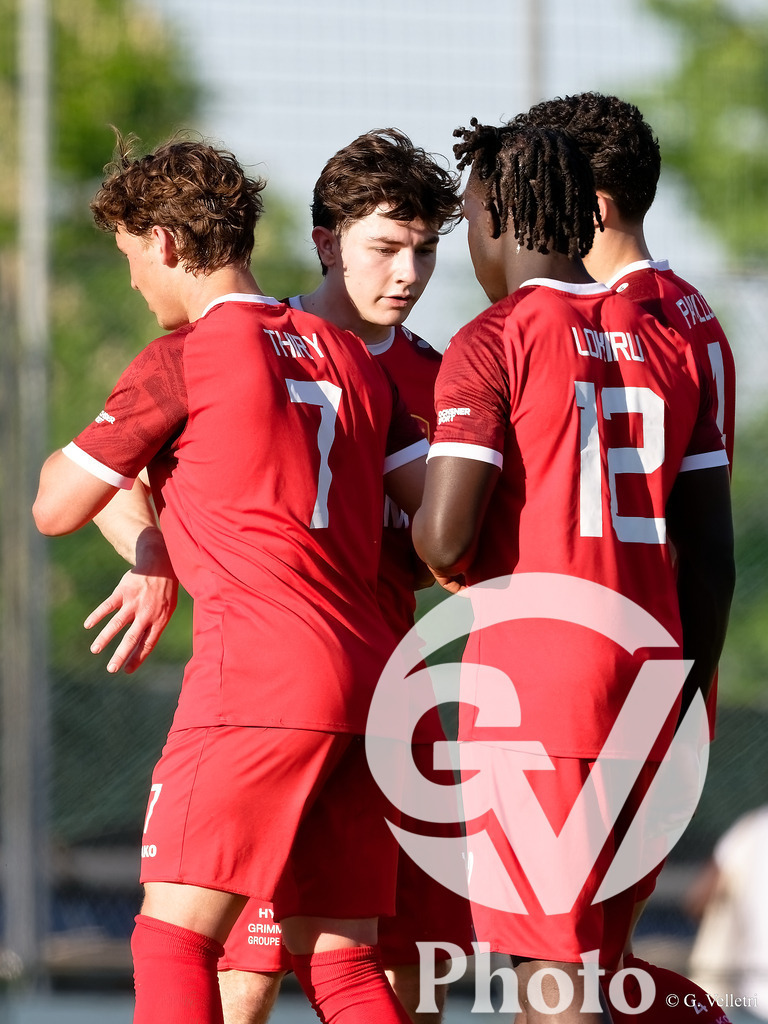 Lancy FC  v Servette FC M-21  - 1ere ligue Classic  | Geneva, Switzerland - April 25 : during the 1ere ligue Classic  match between Lancy FC  and Servette FC M-21  at Stade de Marignac on April 25 , 2026 in Geneva, Switzerland.