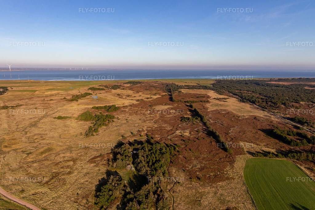 Vue aérienne: Parc national de la mer des Wadden à Fanø dans le département Syddanmark, Danemark. Photo: IMG_118828.jpg prise le 21/09/2019 par Werner Riehm/FLY-FOTO.eu – Résolution de l'original: 5073 x 3382 px