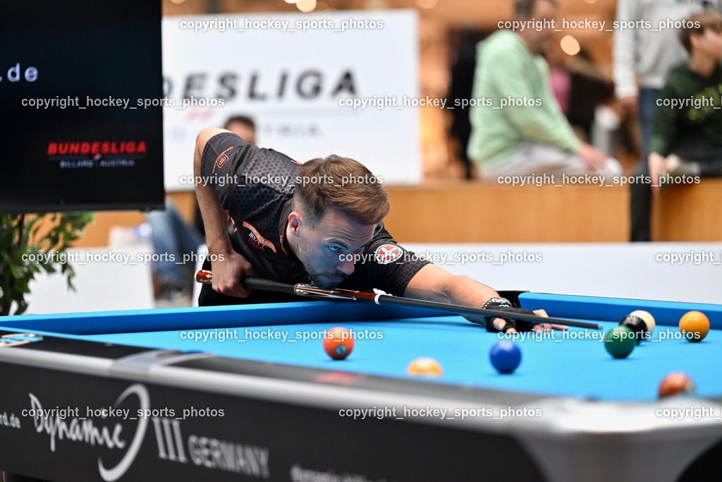 Pool Billard Bundesliga 2025 im ATRIO | Albin Ouschan, Pool Billard Bundesliga 2025 im ATRIO, Pool Billard Bundesliga 2025 im ATRIO am 29.03.2025 in Villach (Atrio), Austria, (Photo by Bernd Stefan)