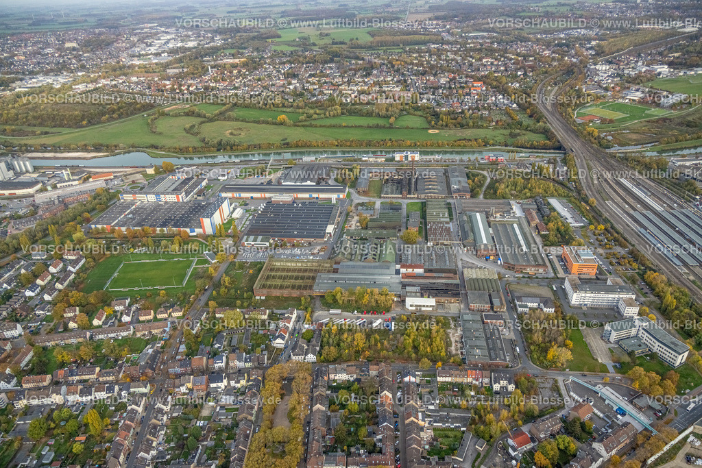 Hamm221012059 | Luftbild, Hafen Hamm, Hauptbahnhof Hamm, Datteln-Hamm-Kanal, Mitte, Hamm, Ruhrgebiet, Nordrhein-Westfalen, Deutschland