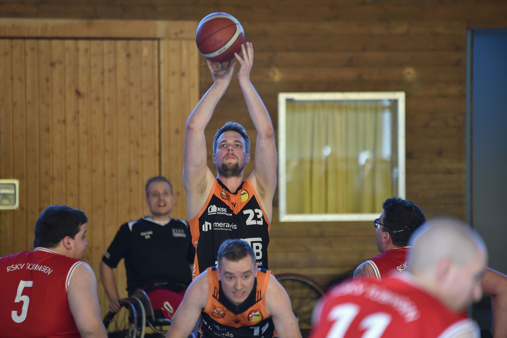2024-10-26-0390 | RSKV Tuebingen vs. Hannover United 2, Rollstuhlbasketball, 2. Bundesliga Sued, 3. Spieltag, Saison 2024/2025, 26.10.2024, Foto: Ralph Kunze - Realisiert mit Pictrs.com