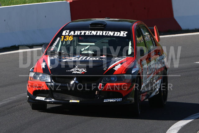 FIA European Hill Climb Championship – Rechberg 2026 | FIA European Hill Climb Championship at Rechberg, held from 24 to 26 April 2026 near Tulwitz, Styria, Austria. The image shows Bernd PÖLLABAUER (AUT) Mitsubishi Lancer Evo 8.