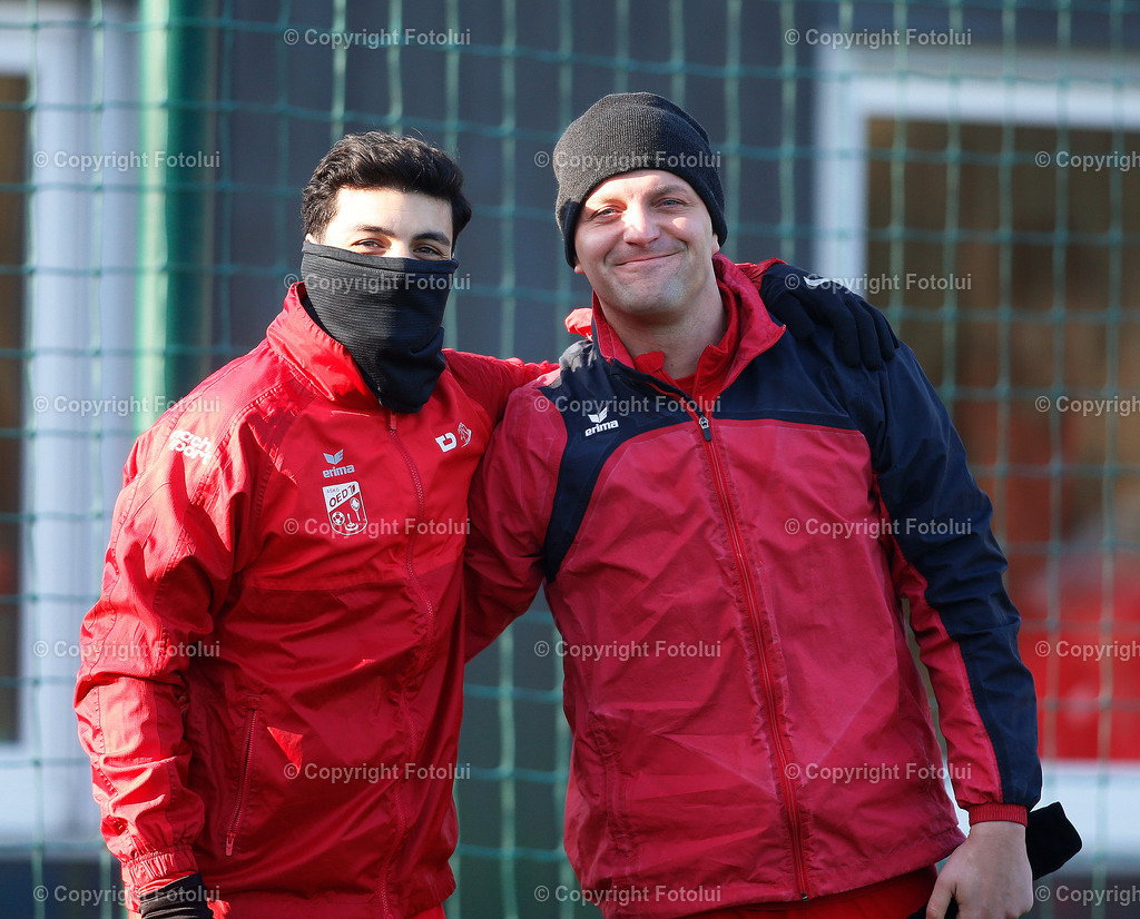 A_LUI_190125_04 | SPORT FUSSBALL TESTSPIEL ASKOE OEDT -UNION PROCORN DIETACH 18.01.2025 IM BILD : BUENYAMIN KARATAS UND NENAD VIDACKOVIV (BEIDE OEDT) FOTO:FOTOLUI