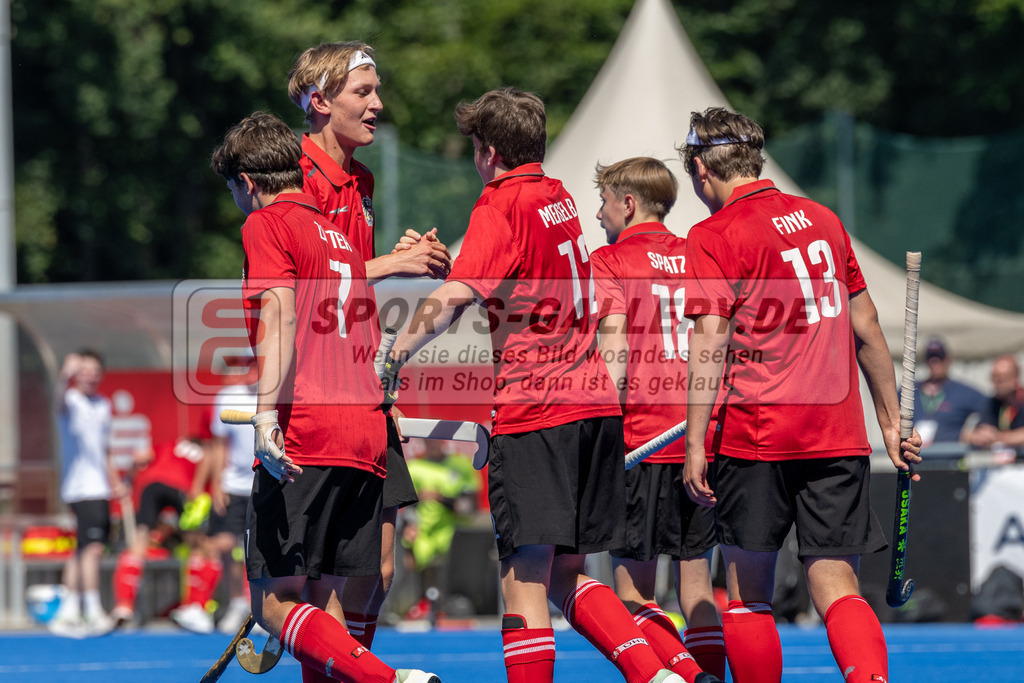 SFE_20230708_0115 | EuroHockey EM U18 Boys Austria vs Ireland am 08.07.2023 in Krefeld (Gerd-Wellen-Hockeyanlage), Photo: Stephan Fehrmann 2023 (Sports-Gallery)