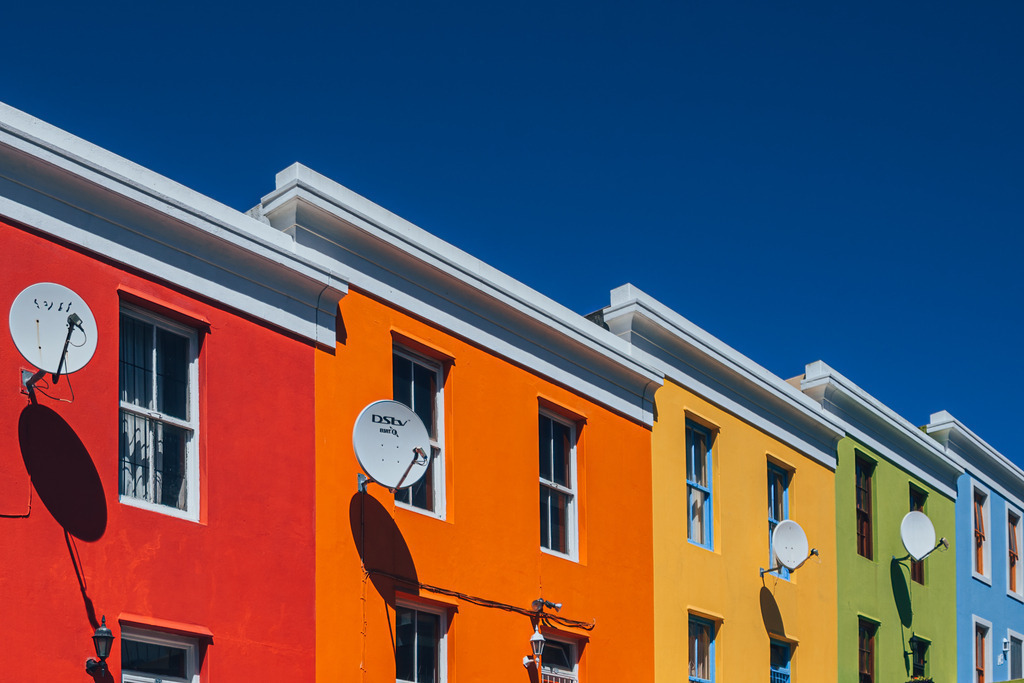 Häuser im Bo-Kaap Viertel | Häuser im Bo-Kaap Viertel - Realisiert mit Pictrs.com