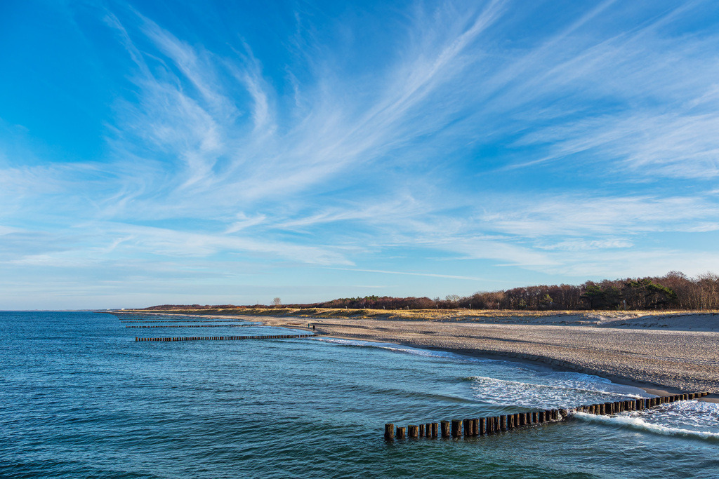 Strand mit Buhnen in der Nähe von Graal-Müritz | Strand mit Buhnen in der Nähe von Graal-Müritz.