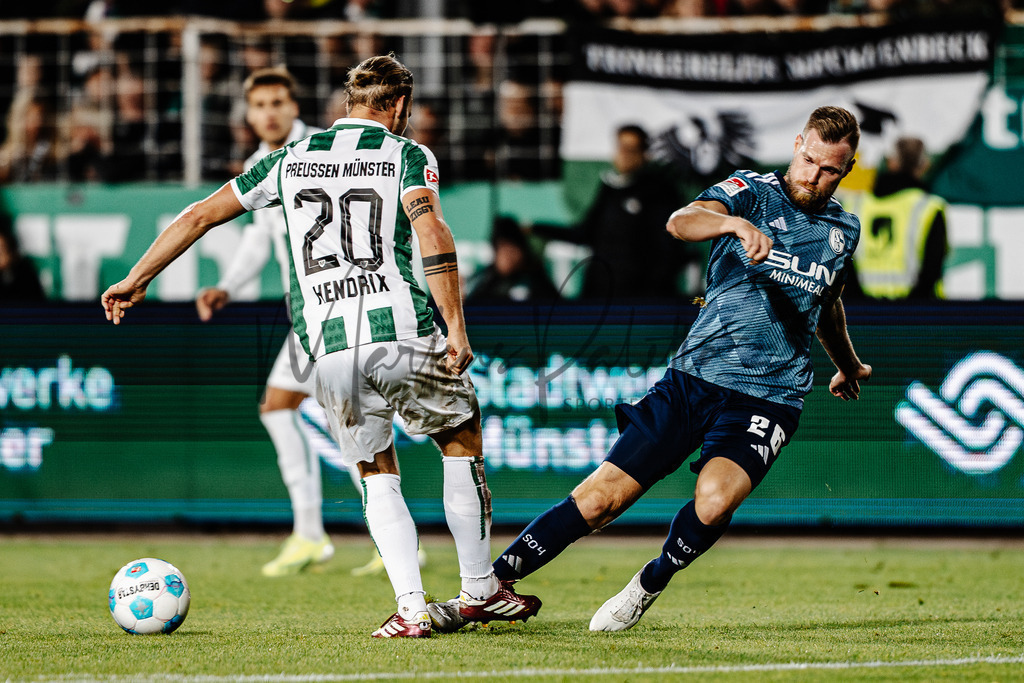 2. Bundesliga, Saison 2024/25, 7. Spieltag: SC Preußen Münster - FC Schalke 04 | Münster, 28.09.2024: 2. Bundesliga, 7. Spieltag, SC Preußen Münster gegen FC Schalke 04 im LVM-Preußenstadion in Münster. Foto: sportfotografie.ms | Markus Paletta - Realisiert mit Pictrs.com