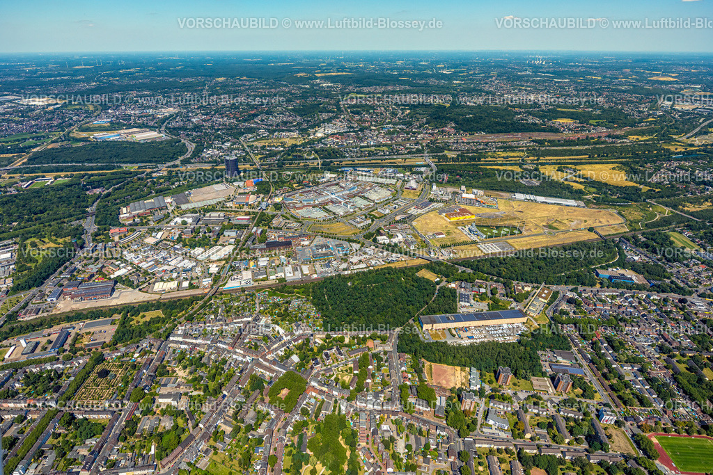 Oberhausen230704789 | Luftbild, Westfield Centro Einkaufszentrum, Neue Mitte, Topgolf Anlage, Borbeck, Oberhausen, Ruhrgebiet, Nordrhein-Westfalen, Deutschland