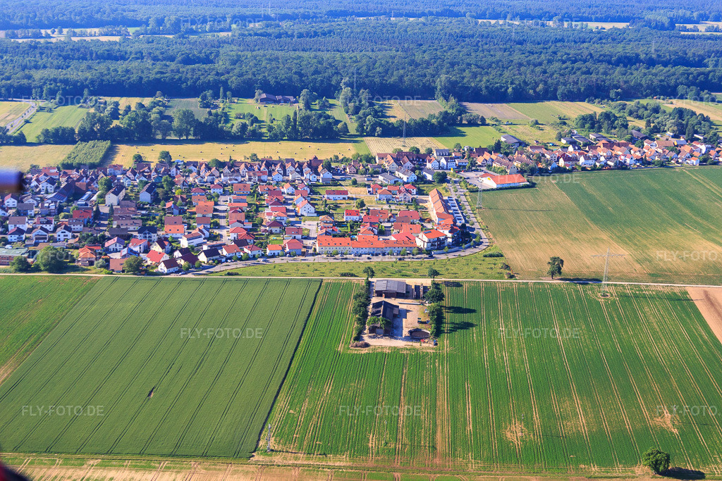 Luftbild: An Höhenweg in Kandel im Bundesland Rheinland-Pfalz in Deutschland. Foto: IMG_080139.jpg vom 05.06.2015 durch Werner Riehm/FLY-FOTO.de