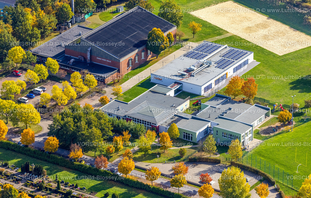 Hamm221003155 | Luftbild, Franz-Voß-Halle, HSC 08 Hammer SportClub 2008, Sport-Kita Grashüpfer, Herbstfarben, Rhynern, Hamm, Ruhrgebiet, Nordrhein-Westfalen, Deutschland