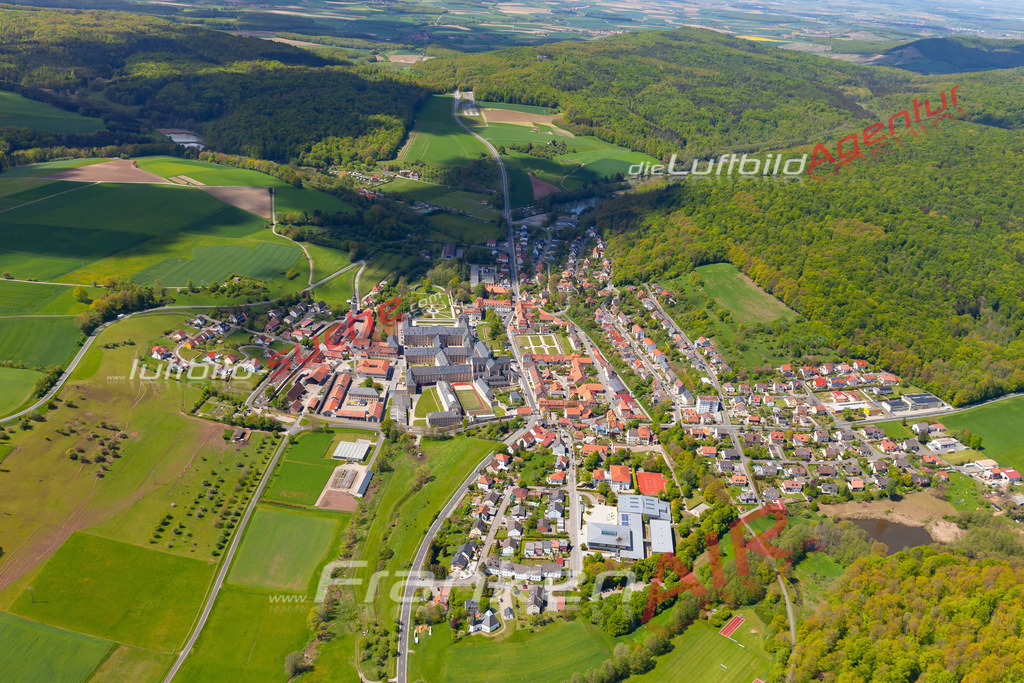 aktuelles Luftbild von  Ebrach  - Luftaufnahme wurde 2019 von https://frankenair.de mittels Flugzeug (keine Drohne) erstellt.