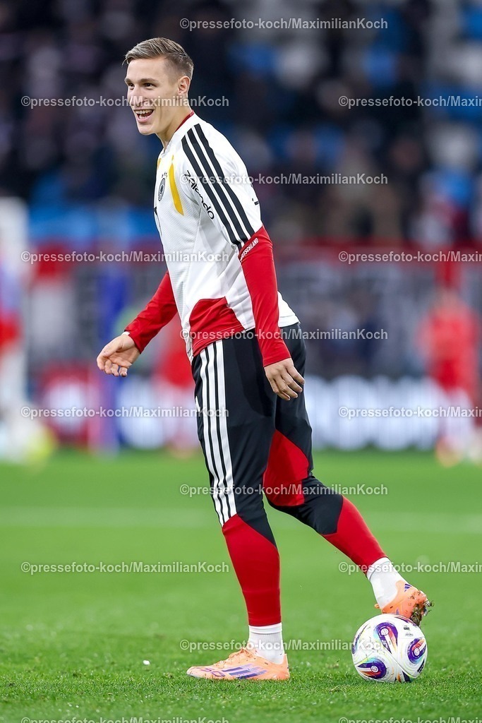 DFB14112501046 | 14.11.2025, Fußball, Länderspiel, WM-Qualifikation Europa, Deutschland - Luxemburg, Stade de Luxembourg (Croix de Gasperich, Luxemburg), 9. Spieltag, Saison 2025 2026: Nico Schlotterbeck (GER #15)  Regulations prohibit any use of photographs as image sequences and or quasi-video.