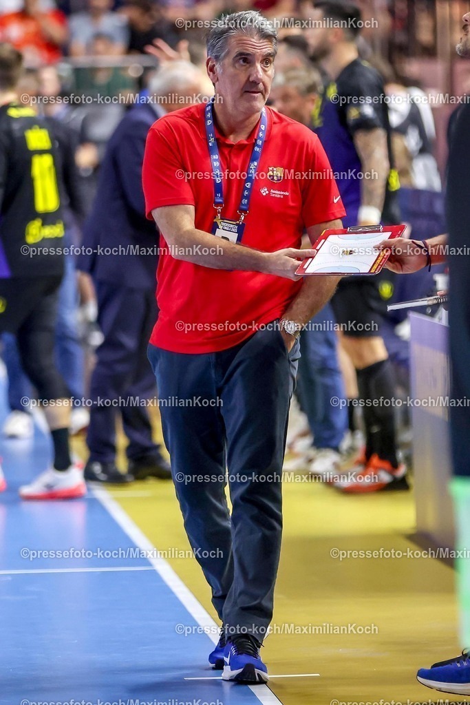 KoeEHF15062501025 | 15.06.2025, Handball, Spiel um Platz 3, TruckScout24 EHF FINAL4, LANXESS arena Köln, HBC Nantes - FC Barcelona: Carlos Ortega (Barca FC Barcelona ESP #hc) 