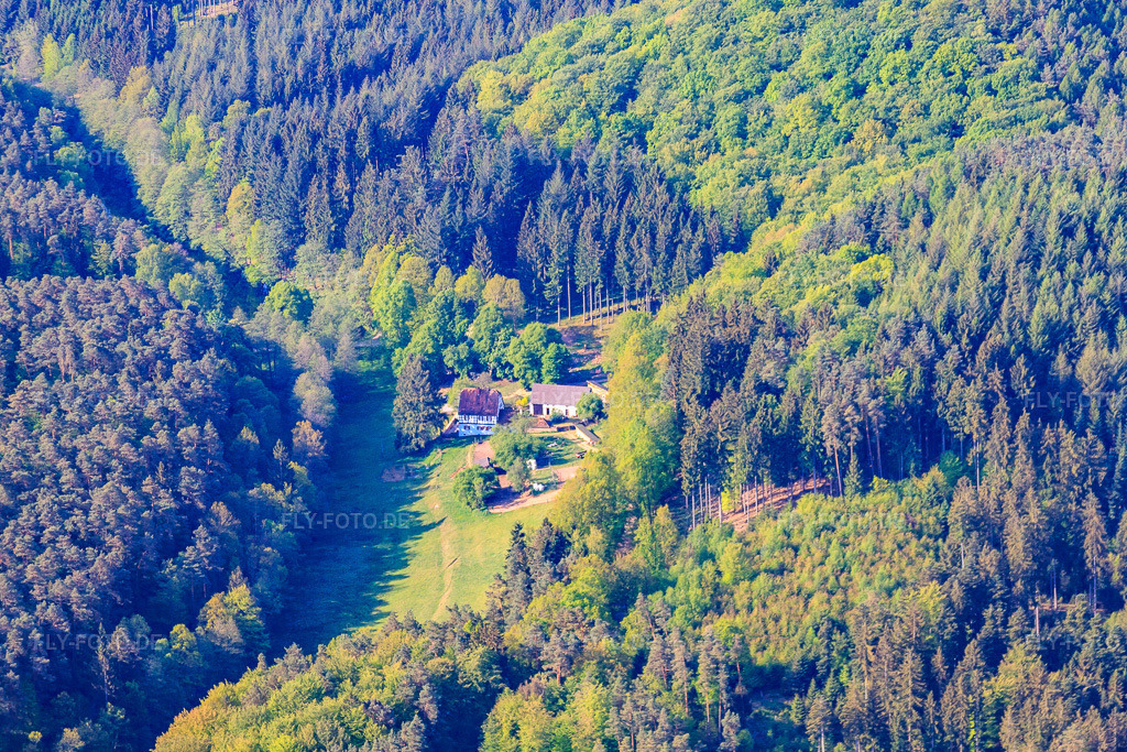 Luftbild: Im Georgenfeld in Eppenbrunn im Bundesland Rheinland-Pfalz in Deutschland. Foto: IMG_40903(40793).jpg vom 08.05.2011 durch Werner Riehm/FLY-FOTO.de