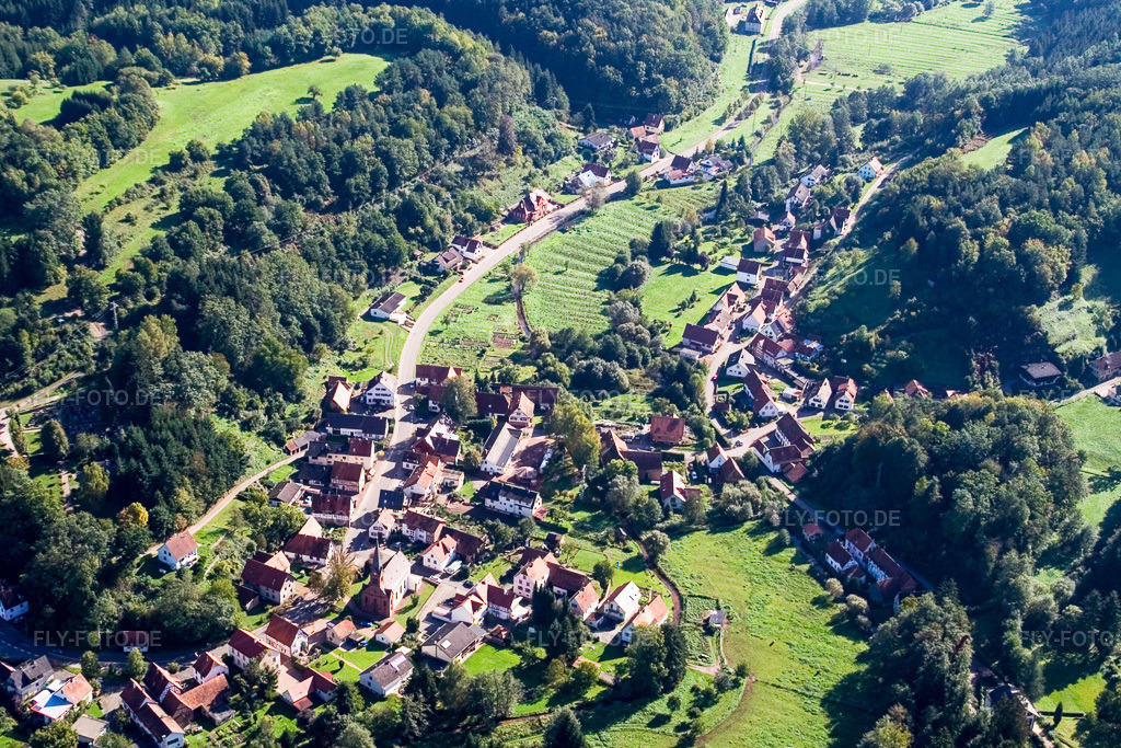Luftbild: Ortsansicht in Bobenthal im Bundesland Rheinland-Pfalz in Deutschland. Foto: IMG_4308.jpg vom 08.10.2006 durch Werner Riehm/FLY-FOTO.de