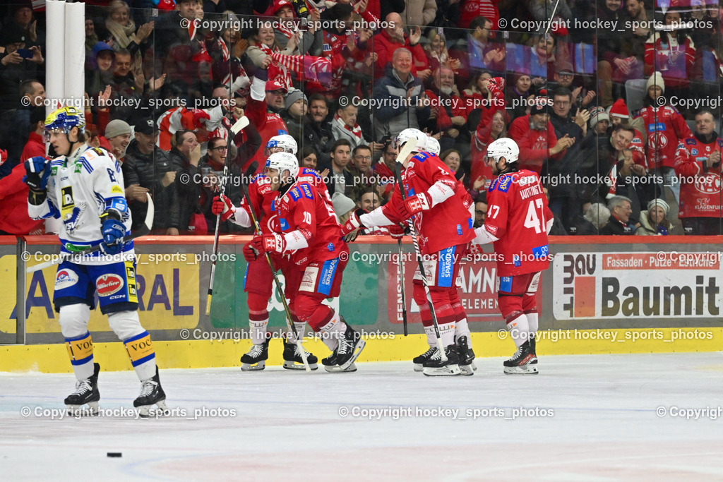 EC KAC vs. EC IDM Wärmepumpen VSV 4.2.2024 | Jubel EC KAC Mannschaft, 