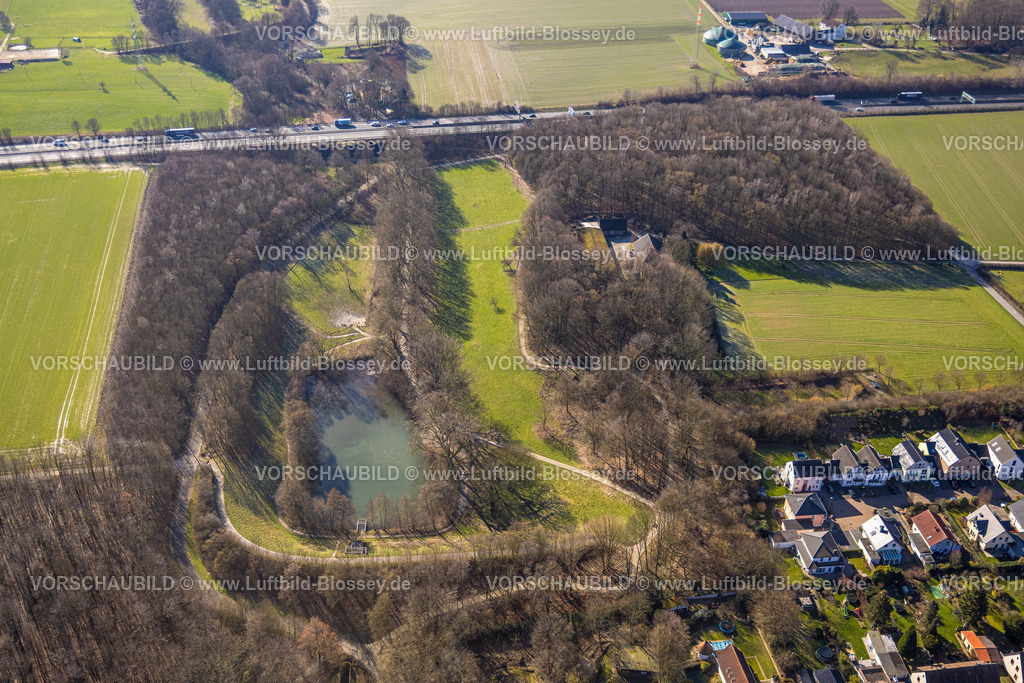 Unna230213396 | Luftbild, Bornekamp Park und Teich, Talstraße, Unna, Ruhrgebiet, Nordrhein-Westfalen, Deutschland