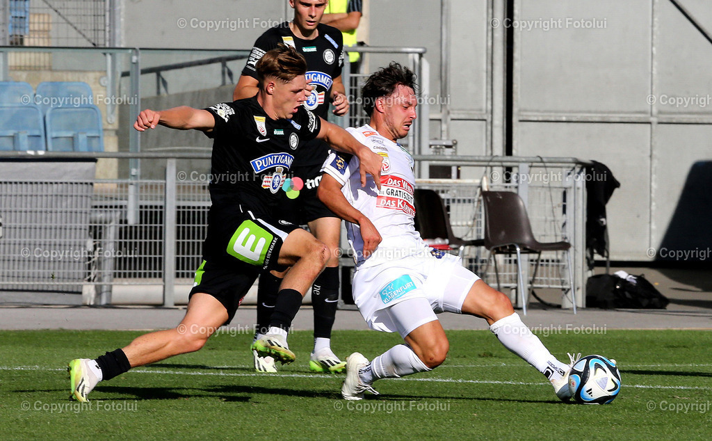 A_LUI_120823_0001 | SPORT,FUSSBALL,ADMIRAL BUNDESLIGA STURM GRAZ-AUSTRIA KLAGENFURT IM BILD:ALEXANDER PRASS (STURM GRAZ) UND SIMON STRAUDI (KLAGENFURT) FOTOLUI/MW