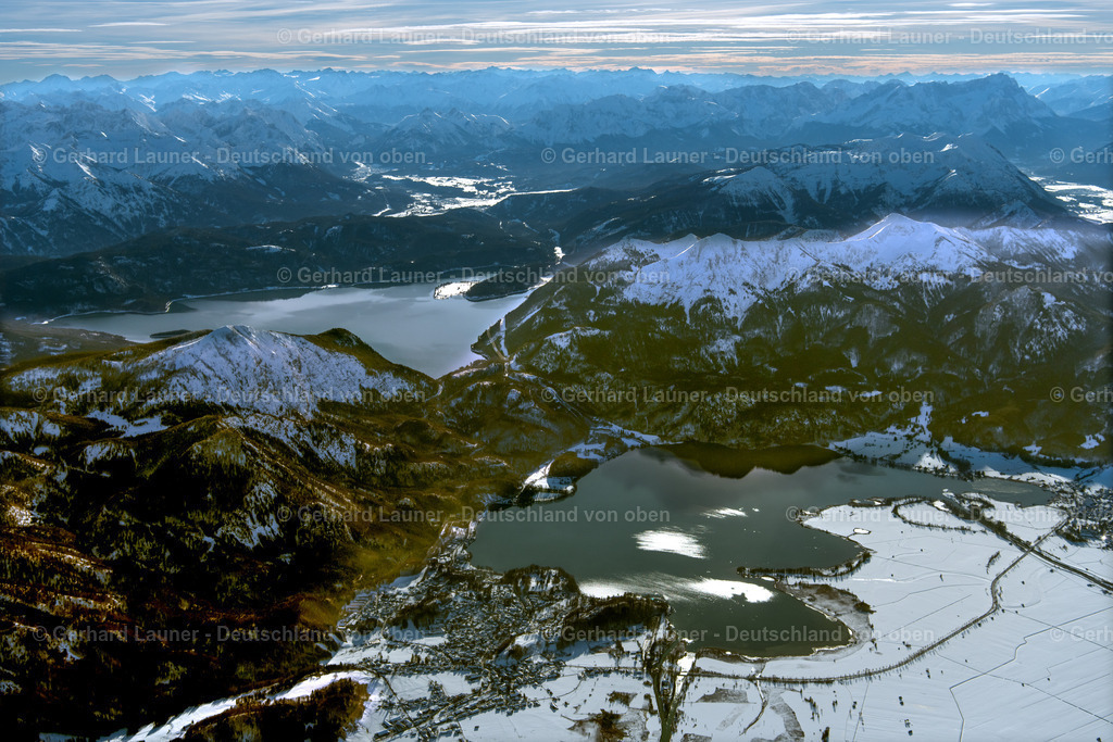 3900325 | Blick über den Kochel- und Walchensee