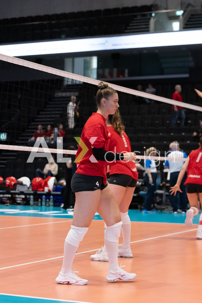 Georgia v Switzerland - CEV European League Women | KRIENS, SWITZERLAND - JUNE 12: LEANA ZUVIC of Switzerland before the CEV European League match between Georgia and Switzerland at Pilatus Arena on June 12, 2026 in Kriens, Switzerland. - Realisiert mit Pictrs.com