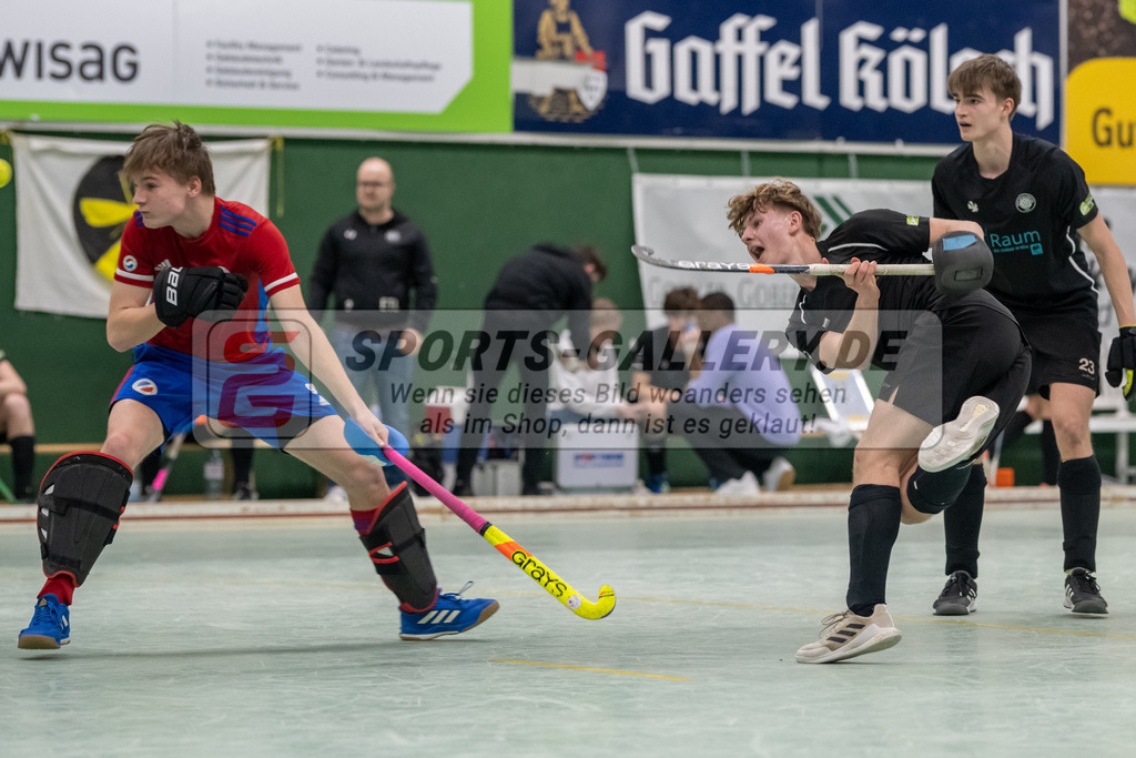 SFE_20230304_0045 | Deutsche Meisterschaft Männliche U16 Halle 2023 am 04.03.2023 in Köln (KTHC Stadion Rot-Weiss Köln Tennis and Hockey Club), Photo: Stephan Fehrmann 2022 (Sports-Gallery)