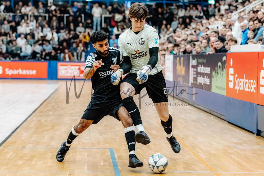 47. Stadtmeisterschaften im Hallenfußball 2025, Endrunde | Stadtmeisterschaften im Hallenfußball 2025, Endrunde, Sporthalle Berg Fidel in Münster. Foto: sportfotografie.ms | Markus Paletta - Realisiert mit Pictrs.com