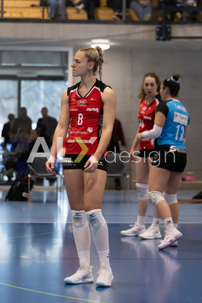 Volleyball I Frauen I Saison 2025-2026 I Volleyball NLA | Women I 1/4 Finals I  BIWI VFM - VC Kanti Schaffhausen I 01.03.2026 | 8 Letícia Bonardi (BR) (BIWI VFM) – Diagonalangriff - Realisiert mit Pictrs.com