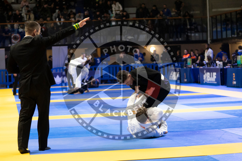 20240119PBB0969 | Fighters compete during the IBJJF European Championship in Paris, France, on January 19, 2024.