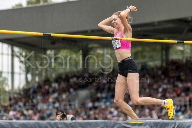 Deutsche Leichtathletik-Meisterschaften; Bochum-Wattenscheid, 26.07.2026 | Dorothea Gantert (SpVg Laatzen), Hochsprung ; Deutsche Leichtathletik-Meisterschaften am 26.07.2026 im Lorheide-Stadion, Bochum-Wattenscheid (Nordrhein-Westfalen).