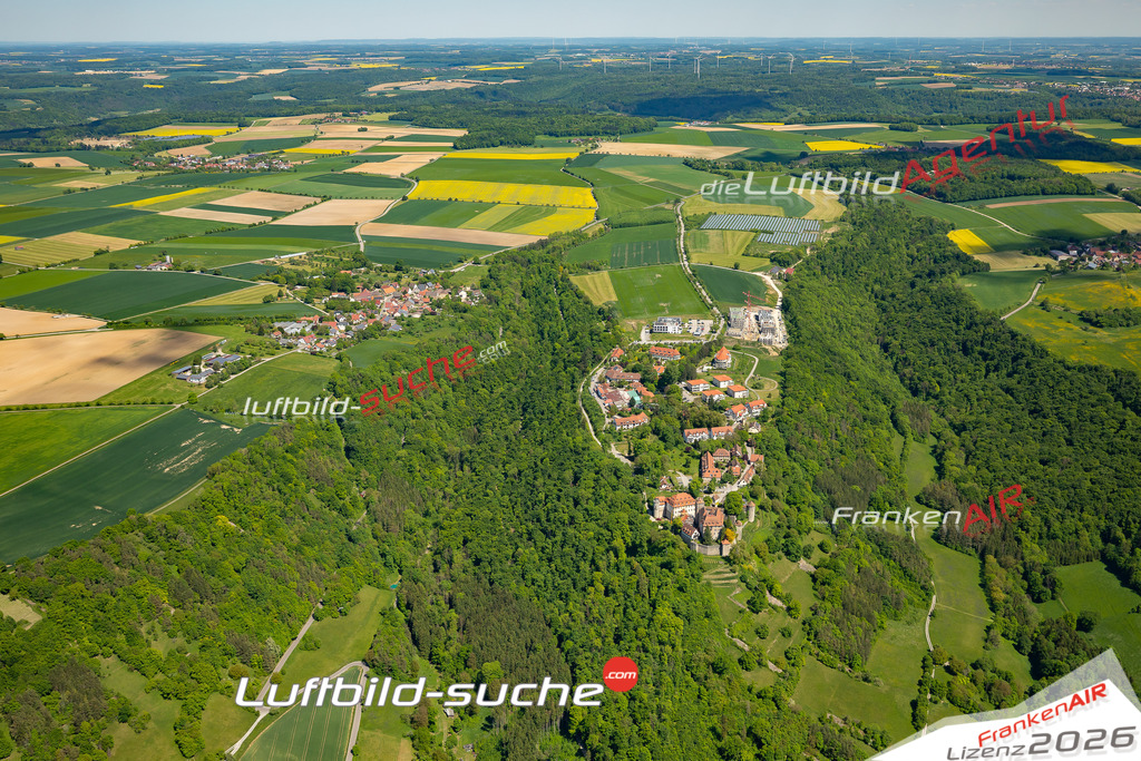 Luftbild Vs Google Maps  Kocherstetten  Künzelsau -Das Luftbild wurde 2025 vom UL-Flugzeug heraus erstellt ( keine Drohne ) - Hochauflösende Luftaufnahme -Nicht vergleichbar mit Google Maps oder Satelittenbilder- Die Geschenkidee !Mit Lizenz und Bildrechte bestellbar