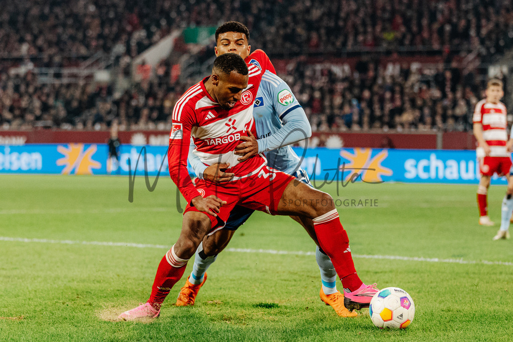 2. Bundesliga, Saison 2023/24, 25. Spieltag: Fortuna Düsseldorf - Hamburger SV | Düsseldorf, 08.03.2024: 2. Bundesliga, 25. Spieltag, Fortuna Düsseldorf gegen Hamburger SV in der Merkur Spiel-Arena in Düsseldorf. Foto: sportfotografie.ms | Markus Paletta - Realisiert mit Pictrs.com