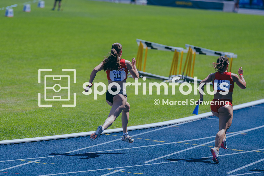 Deutsche Meisterschaften U20 / U16 2026 | Neela Holtz, SC Potsdam e.V., 111, 200-Meter-Lauf, Halbfinale, Deutsche Meisterschaften der U20 &amp; U16 2026, Lohrheidestadion Bochum-Wattenscheid, 12.07.2026. Foto: Marcel Schwering / sportimfokus - Realisiert mit Pictrs.com