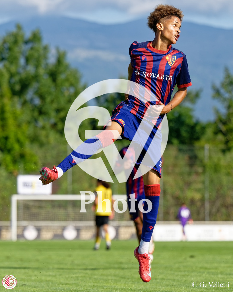 GenevaCup Group Phase - FC Basel v Meyrin FC | during the GenevaCup Group Phase match between FC Basel and Meyrin FC at Stade des Arberes in Meyrin, Switzerland