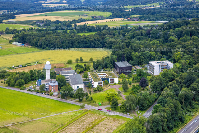 Essen240702490 | Luftbild, Landesamt für Natur, Umwelt und Verbraucherschutz Nordrhein-Westfalen (LANUV), Wallneyer Straße, umgeben von Wald, Wiesen und Feldern, Schuir, Essen, Ruhrgebiet, Nordrhein-Westfalen, Deutschland