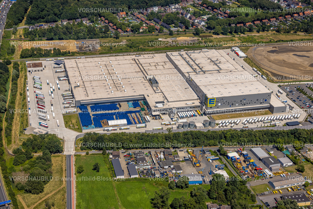 Oberhausen230705916 | Luftbild, Edeka Zentrallager Logistikzentrum an der Autobahn A3, Waldteich, Schwarrze Heide, Oberhausen, Ruhrgebiet, Nordrhein-Westfalen, Deutschland
